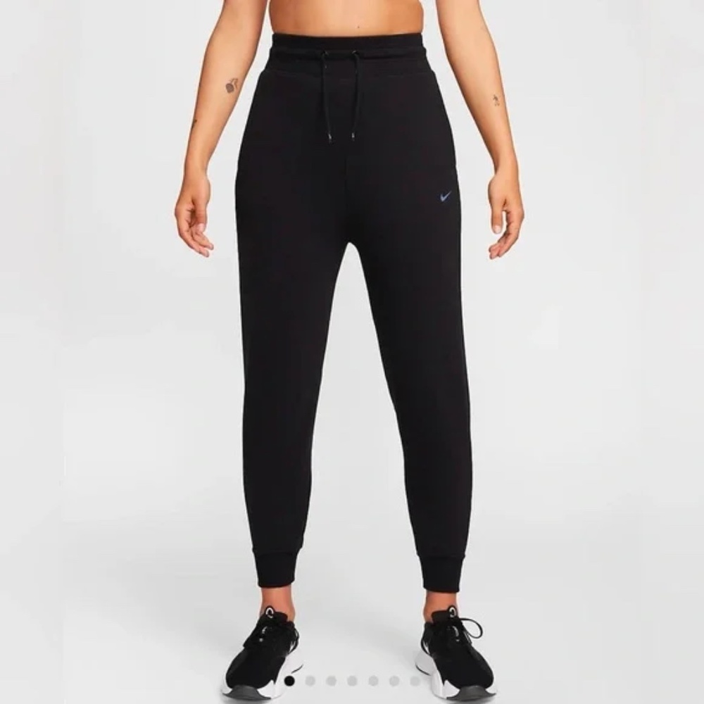 Nike Dri-FIT One Women's High-Waisted 7/8 French Terry Joggers SZ L
